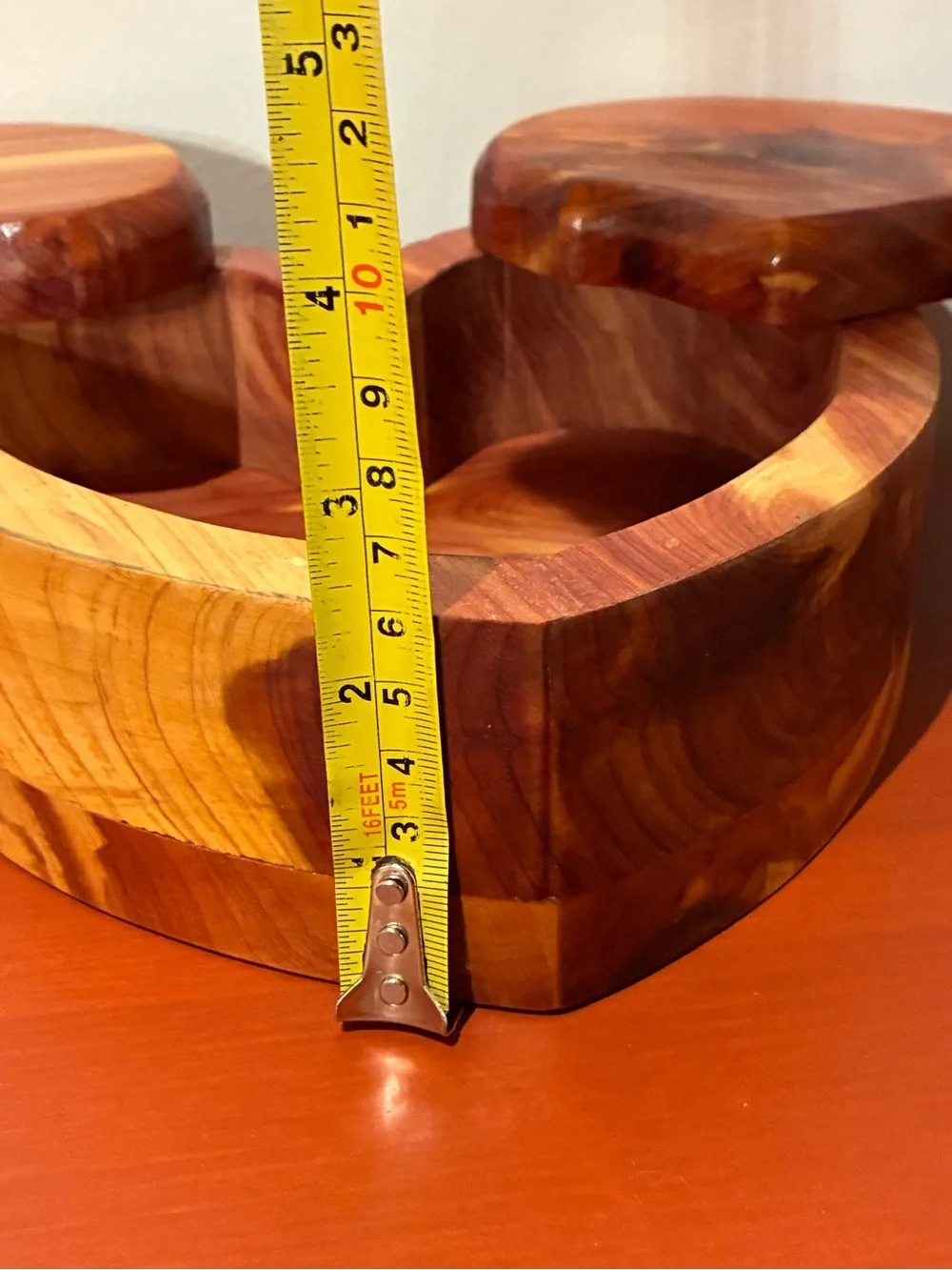 Cedar Jewelry Box Large Handmade Beautiful 8 in x 71/2 in 21/2 in deep